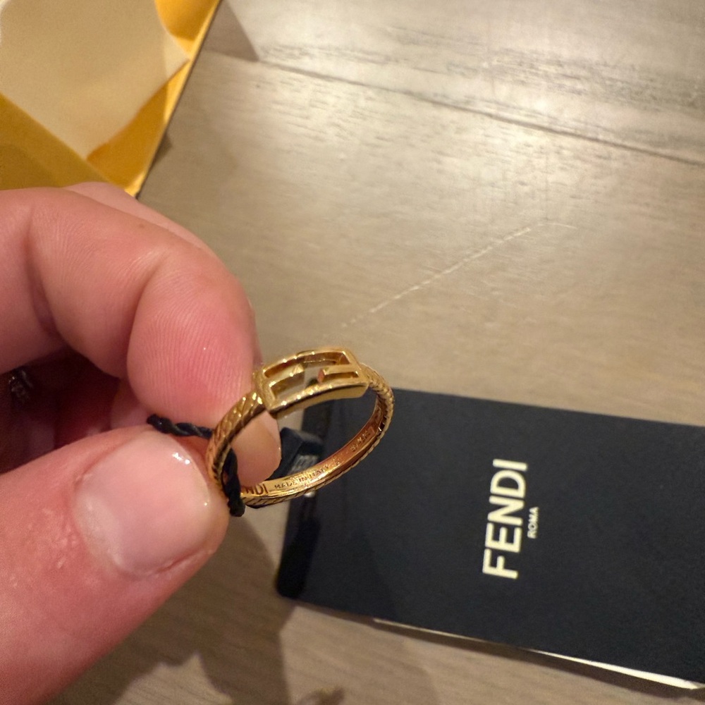 NWT Fendi Baguette Ring - Size S - Picture 3 of 8